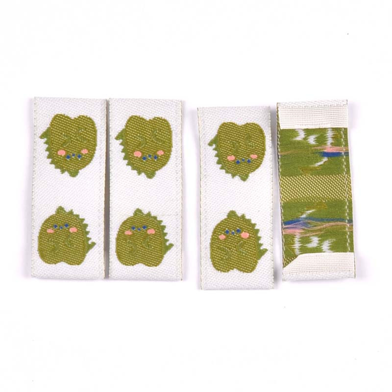 Mješovite boje, životinjski uzorak, 50 komada ručno izrađene tkane naljepnice za naljepnice za odjeću Crtani filmovi Torbe za cipele Oznake za odjeću 15x40 mm CP2779