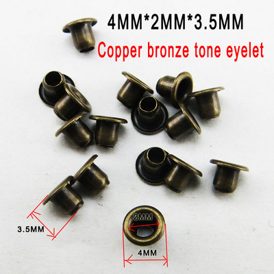 300TK 4MM*2MM*3,5MM Vask hõbedane SILM Nööp Õmblusrõivad Aksessuaarid Nahast aasad ME-066x