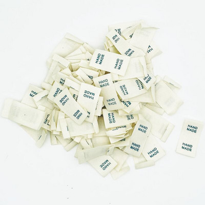 50 vnt. Rankų darbo etiketės Medvilninio audinio etiketės Rankų darbo drabužių etiketės Austos etiketės „pasidaryk pats“ Kepurės Krepšiai Siūti drabužių priedai 15*30 mm