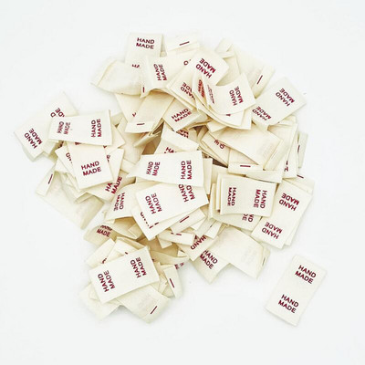 50 vnt. Rankų darbo etiketės Medvilninio audinio etiketės Rankų darbo drabužių etiketės Austos etiketės „pasidaryk pats“ Kepurės Krepšiai Siūti drabužių priedai 15*30 mm