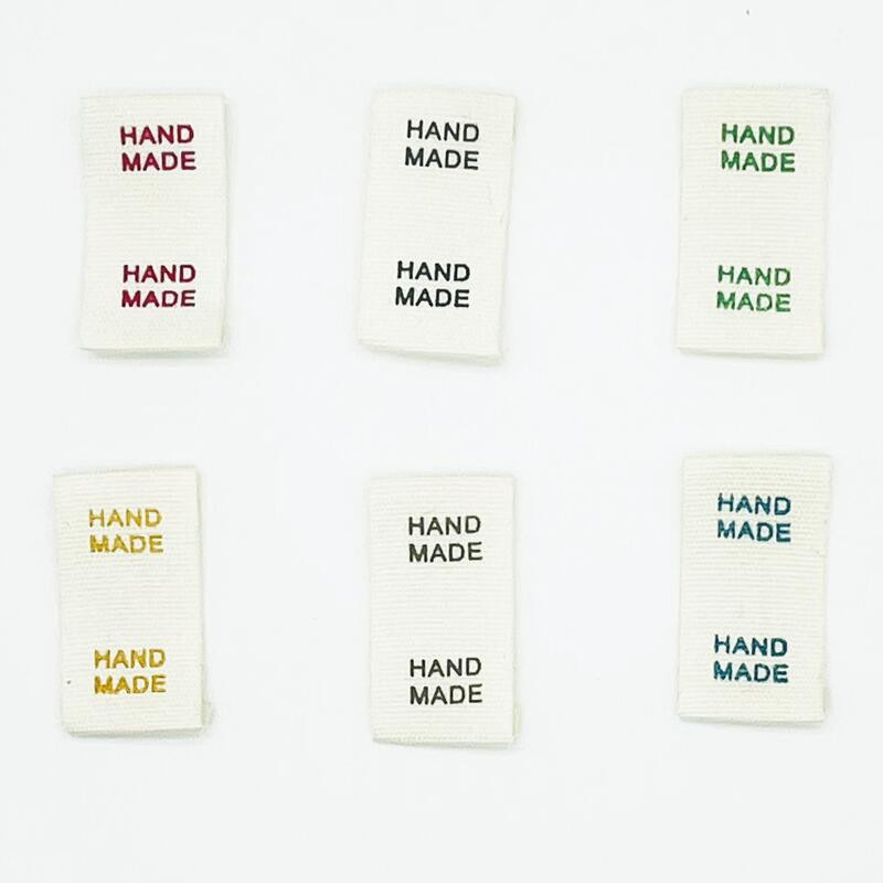 50 vnt. Rankų darbo etiketės Medvilninio audinio etiketės Rankų darbo drabužių etiketės Austos etiketės „pasidaryk pats“ Kepurės Krepšiai Siūti drabužių priedai 15*30 mm