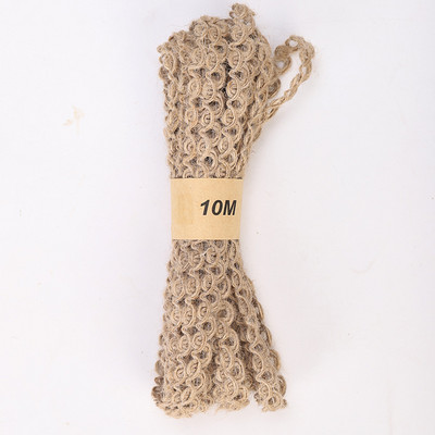 10 metara uže od konoplje prirodna juta 1 cm uradi sam Vintage ručno tkana makrame užad trgovina poklon kutija za cvijeće ambalaža vrpca ukrasna špaga