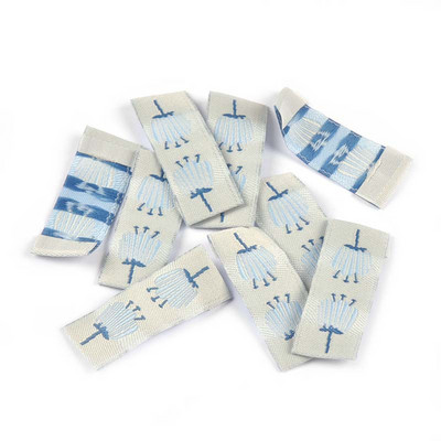 50 buc. Etichete brodate de artar maro/ciuperci Accesorii de cusut Genți de îngrijire lavabile Etichete de îmbrăcăminte Artizanat manual C3159