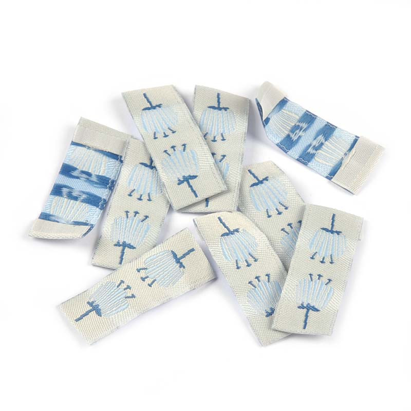 50 buc. Etichete brodate de artar maro/ciuperci Accesorii de cusut Genți de îngrijire lavabile Etichete de îmbrăcăminte Artizanat manual C3159