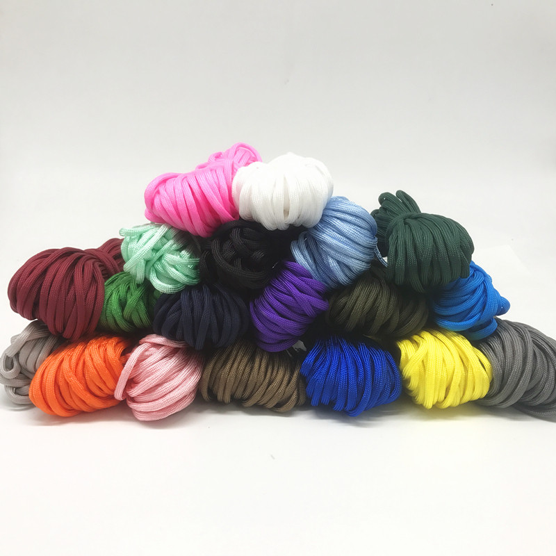 10 meetrit/partii 6 mm tahke langevarju nöör paela köis Mil Spec Type One Strand ronimine telkimise ellujäämisvarustus Paracord