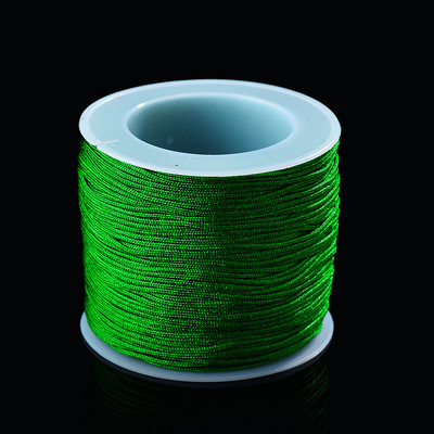 50 metrov/rola 0,8 mm neónová nylonová šnúrka, čínsky uzol, makramé šnúrka, náramok, pletená šnúrka, strapce, korálkovanie, niť