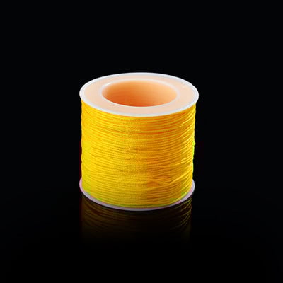 50 metrov/rola 0,8 mm neónová nylonová šnúrka, čínsky uzol, makramé šnúrka, náramok, pletená šnúrka, strapce, korálkovanie, niť