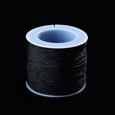 50 metrov/rola 0,8 mm neónová nylonová šnúrka, čínsky uzol, makramé šnúrka, náramok, pletená šnúrka, strapce, korálkovanie, niť