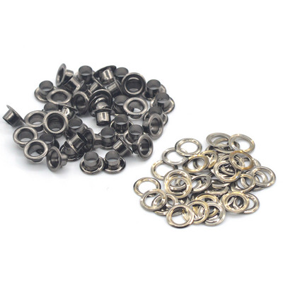 KALASO 100 szett keskeny élű 4 mm-es bronz színű tiszta sárgaréz anyagból átvezető lyuk alátéttel Fit bőr kézműves cipő övsapka