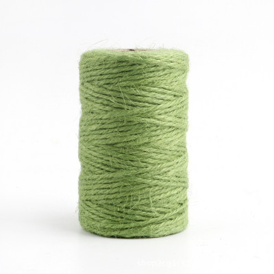 50 M/rullī krāsaina džutas aukla, dabīga audekla Hesijas aukla, kaņepju virve, džutas aukla mākslas darbiem. Dāvanu iesaiņojums