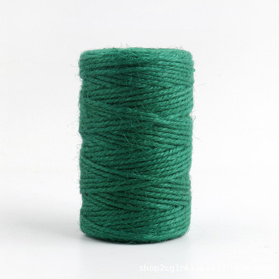 50 M/rullī krāsaina džutas aukla, dabīga audekla Hesijas aukla, kaņepju virve, džutas aukla mākslas darbiem. Dāvanu iesaiņojums