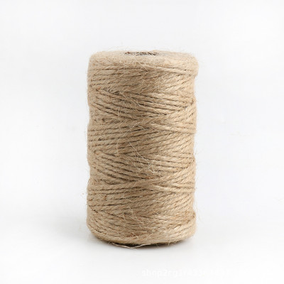 50 M/rullī krāsaina džutas aukla, dabīga audekla Hesijas aukla, kaņepju virve, džutas aukla mākslas darbiem. Dāvanu iesaiņojums