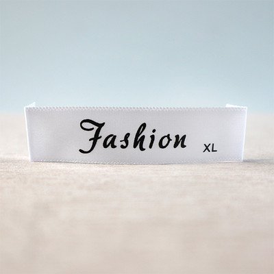 Individualizuotos 100 vnt / partijos drabužių etiketės, atspausdinta medvilnės etiketė, S-5XL