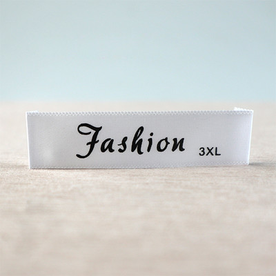 Individualizuotos 100 vnt / partijos drabužių etiketės, atspausdinta medvilnės etiketė, S-5XL