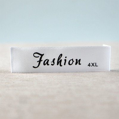 Individualizuotos 100 vnt / partijos drabužių etiketės, atspausdinta medvilnės etiketė, S-5XL