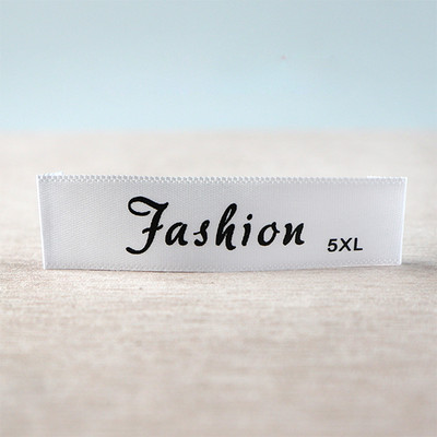 Individualizuotos 100 vnt / partijos drabužių etiketės, atspausdinta medvilnės etiketė, S-5XL