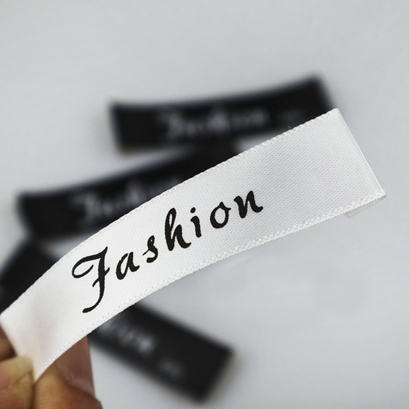 Individualizuotos 100 vnt / partijos drabužių etiketės, atspausdinta medvilnės etiketė, S-5XL