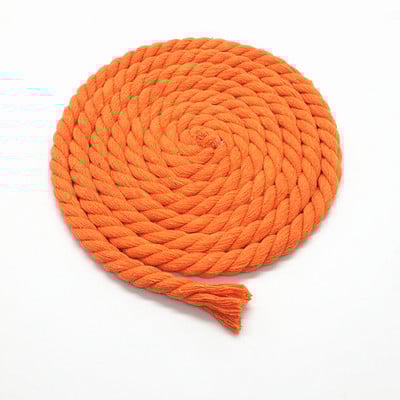 5 metrov 10 mm 3 kusy skrútených 100% farebných bavlnených šnúr/lano na tašku, bytové dekorácie, textilné doplnky, DIY