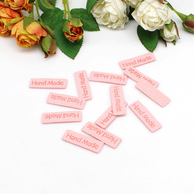 30kom/lot Ručno izrađena etiketa za oznake odjeće Ručno izrađena oznaka Vlaknasta kožna etiketa DIY šeširi Torbe Dodaci za šivanje 54*15MM