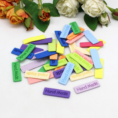 30kom/lot Ručno izrađena etiketa za oznake odjeće Ručno izrađena oznaka Vlaknasta kožna etiketa DIY šeširi Torbe Dodaci za šivanje 54*15MM