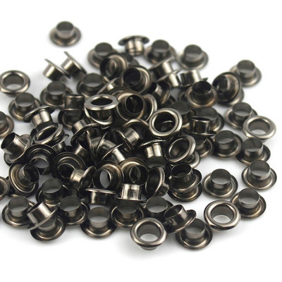 500vnt Metalinės kilpelės Apvalios akių žiedai remontui Odiniai amatai žygių batai Diržas Krepšys Žymė Drabužiai Skrybėlė Palapinės Priedai 5mm
