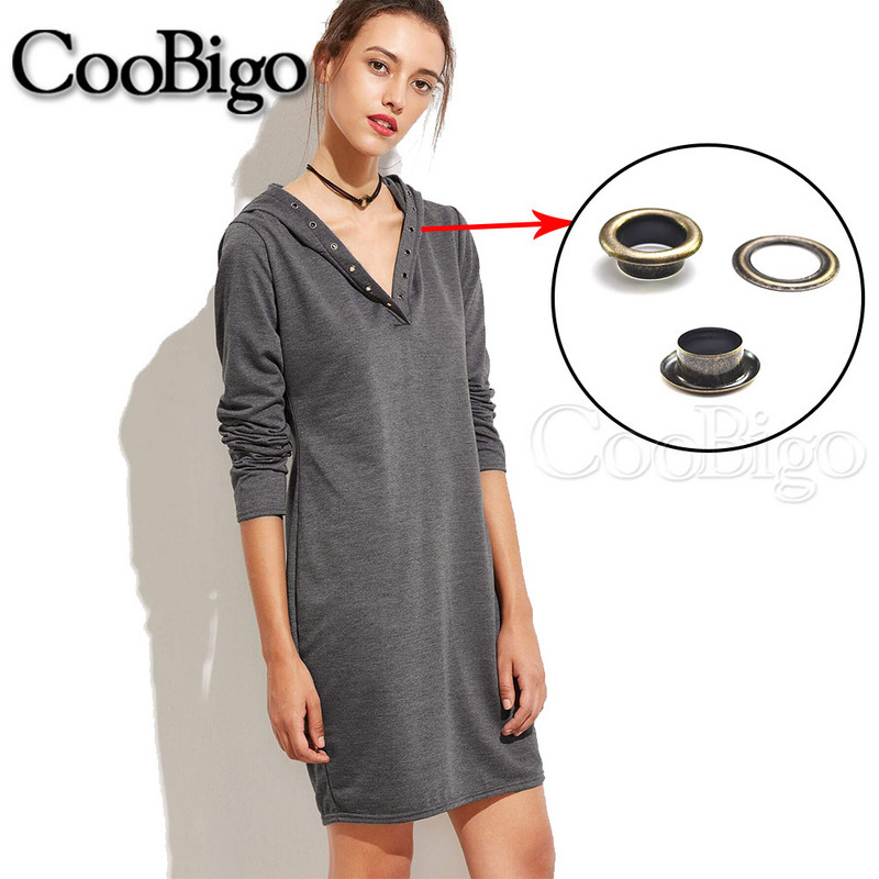 500vnt Metalinės kilpelės Apvalios akių žiedai remontui Odiniai amatai žygių batai Diržas Krepšys Žymė Drabužiai Skrybėlė Palapinės Priedai 5mm