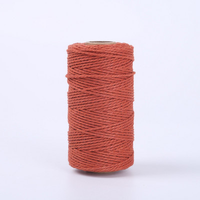 100M/ролка 2 мм памучно въже Цветен канап Макраме Шнур Въже Струна Конец Направи си сам Занаяти Плетен усукан памучен домашен текстилен декор