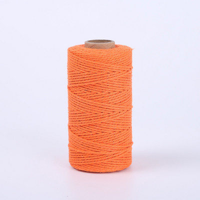 100M/ролка 2 мм памучно въже Цветен канап Макраме Шнур Въже Струна Конец Направи си сам Занаяти Плетен усукан памучен домашен текстилен декор