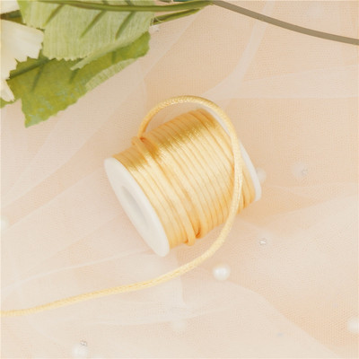 42 boje 2 mm X 10 m/rola Čvrsto pleteno makrame svileno satensko najlonsko uže za užad DIY Izrada nalaza Konac za perle Žica 2 mm