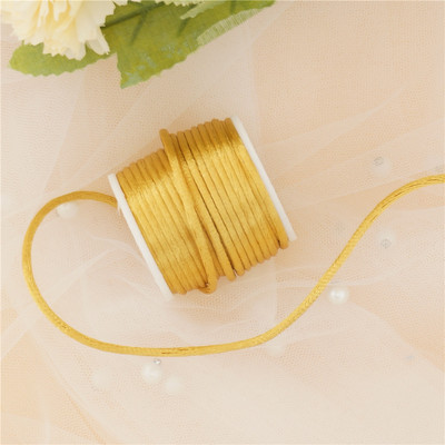 42 boje 2 mm X 10 m/rola Čvrsto pleteno makrame svileno satensko najlonsko uže za užad DIY Izrada nalaza Konac za perle Žica 2 mm