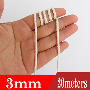 1/2/3/4/5/6 mm prirodno bež uže za makrame upletena žica pamučna užad užad za ručne radove za kućnu izradu vjenčanja