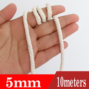 1/2/3/4/5/6mm természetes bézs makrém kötél csavart zsinór pamut zsinór kézműves zsinór kézzel készített barkács kézműves otthoni esküvői dekorációhoz