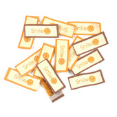 50 komada mješovitih uzoraka osmijeha Etikete za vezenje za šivanje odjeće Ručno izrađeni dodaci Oznake za odjeću Torbe za njegu Logo DIY C3207