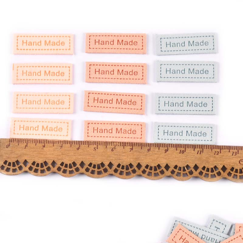 20 kom Flanelette Reljefne naljepnice za pribor za šivanje Odjeća Torbe Oznake Njega Odjeća DIY Ručno izrađeni pribor za rukotvorine 12x35 mm