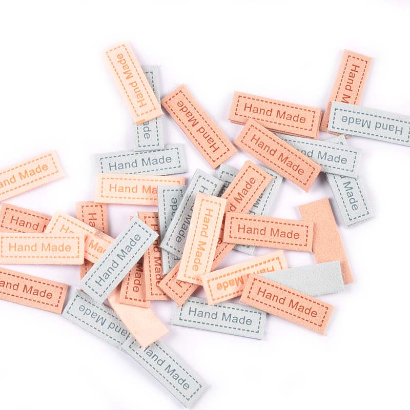 20 kom Flanelette Reljefne naljepnice za pribor za šivanje Odjeća Torbe Oznake Njega Odjeća DIY Ručno izrađeni pribor za rukotvorine 12x35 mm