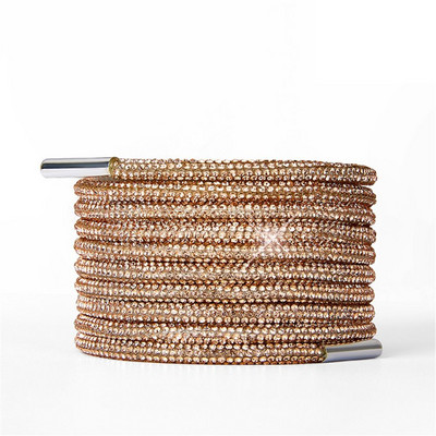 1Gb Luksusa Rhinestone Kurpju Šņores Varavīksnes Dimanta Kurpju Šņores Kedības Šņores Kurpes Apaļas Kurpju Šņores 100/120/140/160CM 1Gb DIY Strings