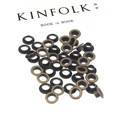 100 kompleta 4 mm mesingana dvostrana ušica s podloškom za pranje, kožna obrtnička ušnica za popravak, okrugli prstenovi za oči, torba za cipele, remen za odjeću, šešir