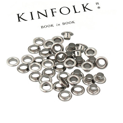 100 kompleta 4 mm mesingana dvostrana ušica s podloškom za pranje, kožna obrtnička ušnica za popravak, okrugli prstenovi za oči, torba za cipele, remen za odjeću, šešir