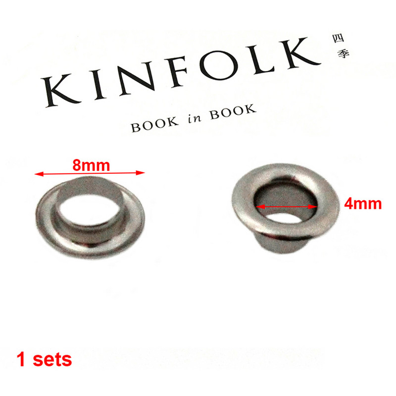 100 kompleta 4 mm mesingana dvostrana ušica s podloškom za pranje, kožna obrtnička ušnica za popravak, okrugli prstenovi za oči, torba za cipele, remen za odjeću, šešir