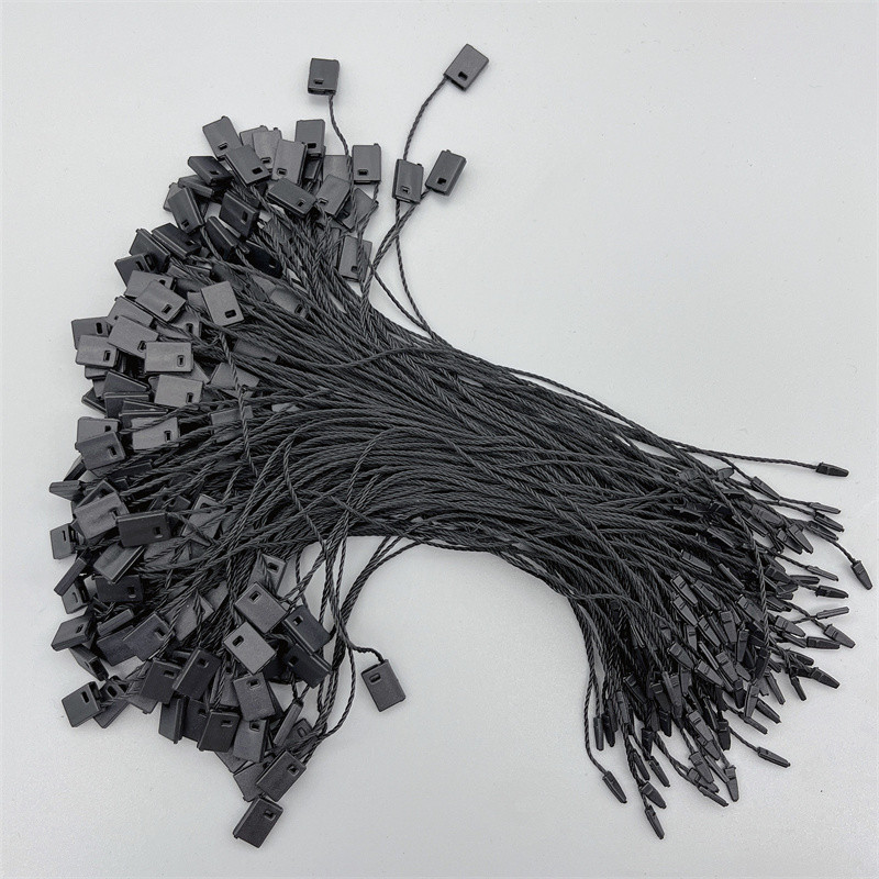 1000 kom/lot 17 cm poliestersko uže za oznake Bijelo crno uže za oznake za odjeću Torba Oznake Kartice DIY Nizanje odjeće Cijena Zatvarači za privjeske