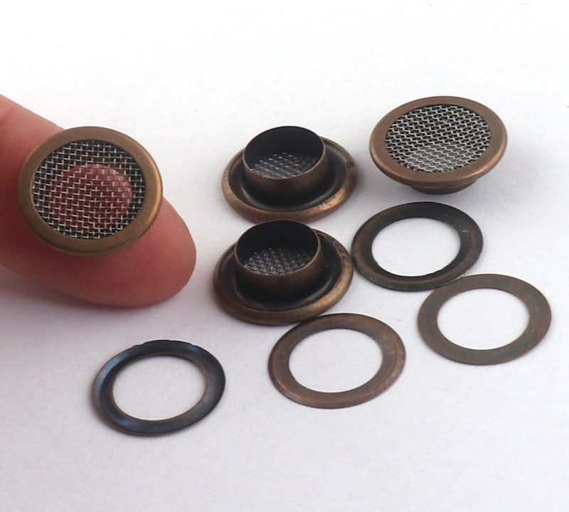 Bronzinės metalinės kilpos su poveržlėmis 8 mm metalinės įvorės ąselės odai, drobei, krepšiui, drabužių remontui, siuvimo įvorėms