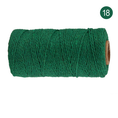 2 mm 100 M makrama aukla, dabīgas kokvilnas savīta mīksta makrama virve mākslas darbiem, piekarināšana pie sienas, augu pakaramie, roku darbs, adīšana