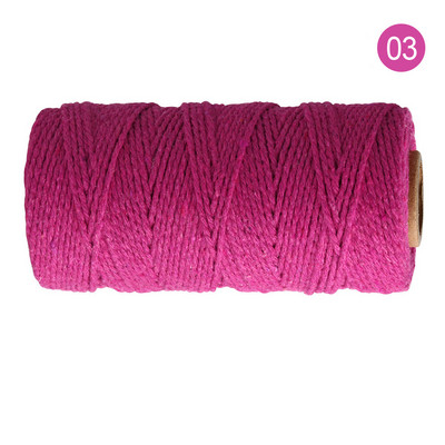 2 mm 100 M makrama aukla, dabīgas kokvilnas savīta mīksta makrama virve mākslas darbiem, piekarināšana pie sienas, augu pakaramie, roku darbs, adīšana