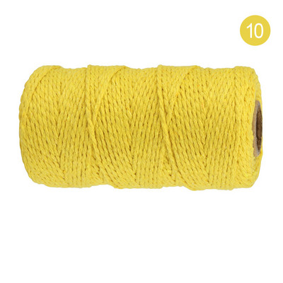 2 mm 100 M makrama aukla, dabīgas kokvilnas savīta mīksta makrama virve mākslas darbiem, piekarināšana pie sienas, augu pakaramie, roku darbs, adīšana