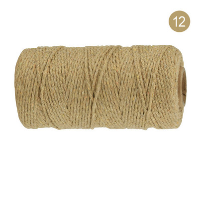 2 mm 100 M makrama aukla, dabīgas kokvilnas savīta mīksta makrama virve mākslas darbiem, piekarināšana pie sienas, augu pakaramie, roku darbs, adīšana