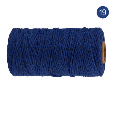 2 mm 100 M makrama aukla, dabīgas kokvilnas savīta mīksta makrama virve mākslas darbiem, piekarināšana pie sienas, augu pakaramie, roku darbs, adīšana