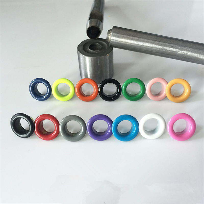 Farebné kovové očká na tašky, topánky, stan, oblečenie, ozdobné doplnky, album, kožené opasok, remeslá, očká na pracku