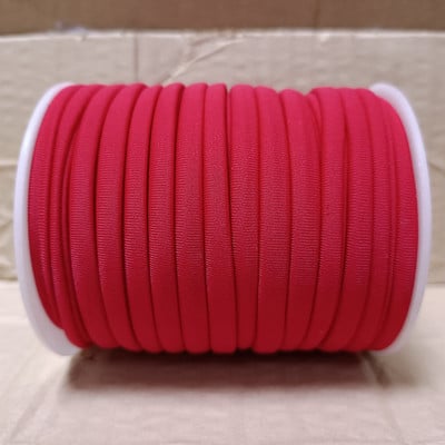 29 de culori 20 m/rolă 5 mm snur solid din lycra frânghie elastică cu cusătură goală bandă din țesătură din fibre de lapte