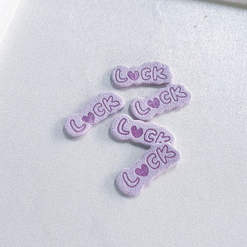 20 τμχ 1x2,5mm Ετικέτες Luck Heart Letter για DIY παπούτσια Ρούχα Κασκόλ Καραμέλα Χρώμα ένδυμα Ετικέτες Τσάντες Ετικέτες Αξεσουάρ ραπτικής