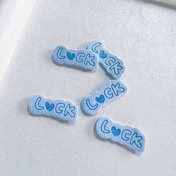 20 τμχ 1x2,5mm Ετικέτες Luck Heart Letter για DIY παπούτσια Ρούχα Κασκόλ Καραμέλα Χρώμα ένδυμα Ετικέτες Τσάντες Ετικέτες Αξεσουάρ ραπτικής